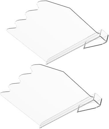 Amosfun 2er-Packung Acryl-regalteiler Für Schränke Lagerbehälter-Trenner Für Die Schrankorganisation Einfach Zu Montieren Für Den Einzelhandel
