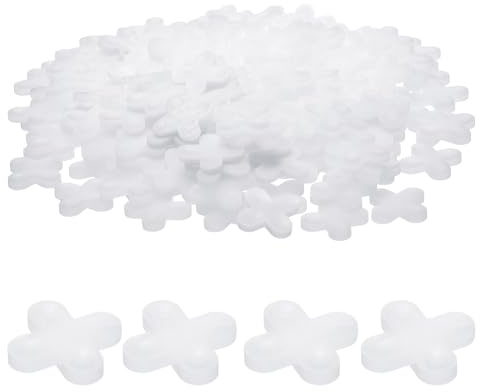 sourcing map Fliesen-Abstandshalter, 10 mm, Hartplastik, Kreuzfliesen, Nivellierer, Abstandshalter, Installation, Keramik, Abstandshalter für Wand, Boden, 200 Stück