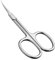 CGBE Ciseaux à Cuticules Professionnels en Acier Inoxydable, Ciseaux Coupe Cuticules Lame Incurvée Extra Tranchant, Extra Fine, pour Peaux Mortes, Cuticules, Sourcils, Cils, Argenté