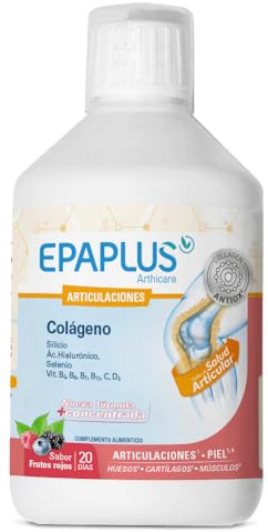 EPAPLUS Articulaciones Colágeno Líquido Frutos Rojos con Vitamina C, 500 ml