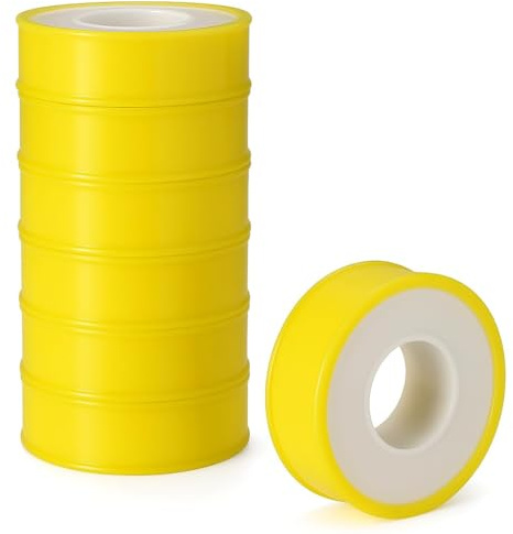pipesan Téflon Plomberie 10 Rouleaux – 12 mm x 12 m x 0,1 mm – Étanchéité Filetage Eau, Gaz, Chauffage | Teflon Plombier Étanche | Anti-Fuite Raccords