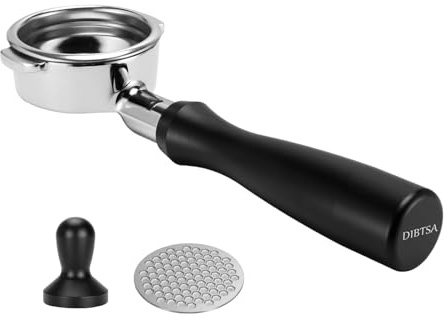 Bodenloser Siebträger 58mm,FüR Kompatibel mit E61-Brühgruppe, Flair 58, ECM, Rocket, Sanremo, Synesso, Slayer Ersatzteile für Espressomaschinen,Griff Aus Eloxiertem Aluminium