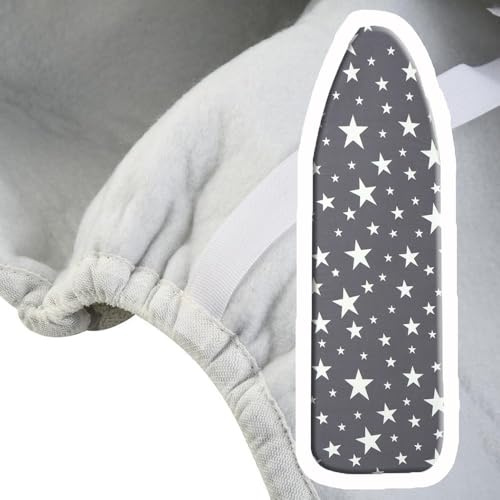 OPOLDBDMAC 125x45 Ricambio Copri per ASSE da Stiro, Elastico Copriasse da Stiro Universale con Imbottitura, Bordo Elastico Copri ASSE da Stiro Termoriflettente(Gray c,147x48cm/57.8x18.8in)