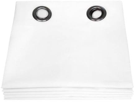 Moondream Verdunkelungsvorhang, 100% Licht- und Sonnenschutz, Oeko-Tex, Dream Weiß, 135 x 250 (BxH) cm, Ösen (1 Vorhang)