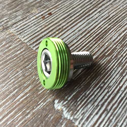 Kurbelschrauben farbig mit Alukappe Vierkant Innenlager MTB/Road Tuning Caps Axle Bolts