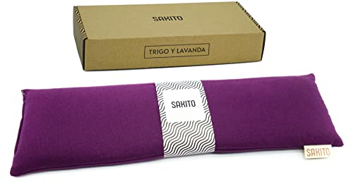 Saco Termico Microondas (43x12 cm) - Alivio Natural para Dolor Cervical, Lumbar y Menstrual, Uso en Calor o Frio - Gran Retencion de Calor - Tela de Primera Calidad - Aroma a Lavanda - Caja Incluida