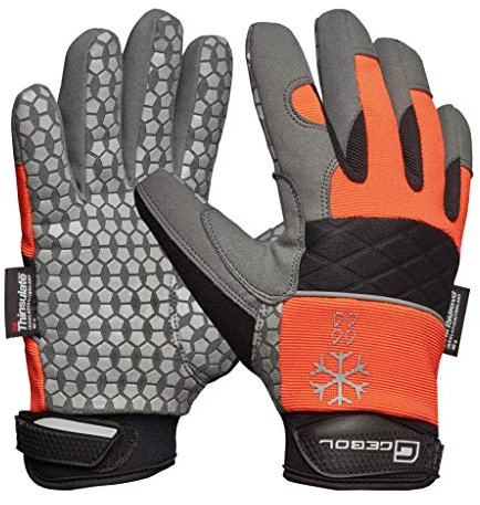 Gebol Master Thermo (1 Paar) - Thermohandschuhe mit 3M Thinsulate Futter, Rutschhemmende Silikonbeschichtung, Kälteisolierung, Neopren-Bund, für Herren, XL (Gr. 10)