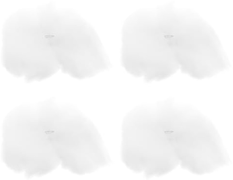 NUOBESTY Adorno Colgante De Nube Artificial De Algodón Colgante DIY para Decoración De Habitación Infantil Fiesta Y Boda 4 Piezas 5.90 X 5.90 X 5.90 Pulgadas