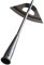 Hoe Tool Head Stainless Steel Hollow Hoe with Long Handle Farming Tool for Plants Vegetables Home Garden Farm Digging