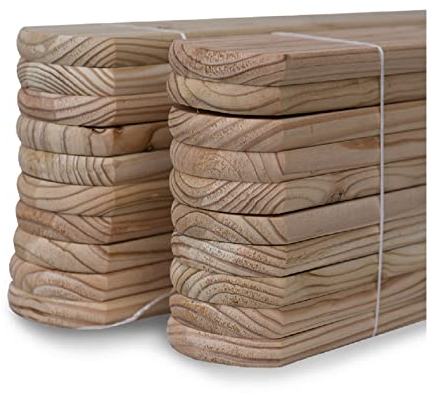 Zaunlatten 2x9x70cm Sibirische Lärche 35 Stück Muster A