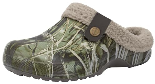 ChayChax Womens Mens Fur Lined Clogs Waterproof Winter Fuzzy Slippers Indoor Ourdoor