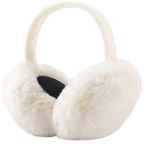 SUGSHYN Cache Oreille Femme Pliables Cache Oreilles Fourrure Synthétique Pelucheux d'Hiver Cache-Oreilles Fille Chauds Chauffe-Oreilles Doux pour l'Extérieur Cache-oreilles