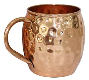 BRACOP Gobelet en Cuivre Pichet en Cuivre Verres en Relief Gobelet Ensemble De Verres À Boire Ensemble De 1 Pcs Pur Cuivre Tasse Ayurveda Moscou Mule Tasse pour Vodka Fleur Ustensiles