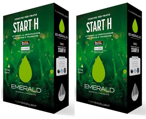 Emerald START H TurfExcellent, Concime Fertilizzante Granulare per Prato, ottimizza la Germinazione per Semine e Trasemine, 3kg (160mq) (2)