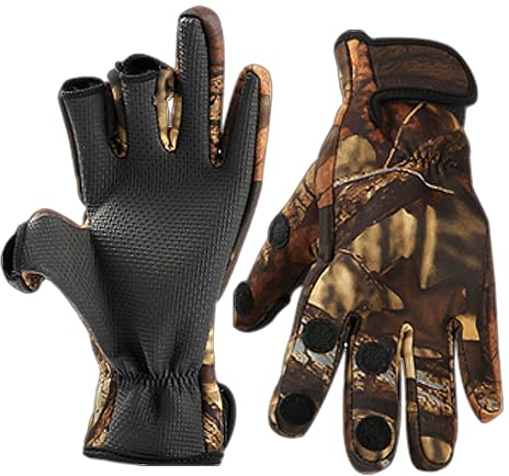 NyxSeat 1 Paar Angelhandschuhe, rutschfeste Handschuhe, Offroad-Handschuhe, Outdoor-Sportzubehör, wasserdichte Fingerlose Handschuhe, Geeignet Für Outdoor-Sport Und Camping