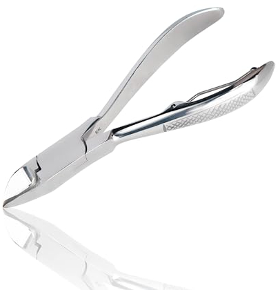 TITANIA Extra scharfe Profi Nagelzange (10,5 cm) • Starke Nagelschere für Maniküre & Pediküre • Stainless Steel Nagelschneider für dicke Nägel • Speziell für starke Fußnägel