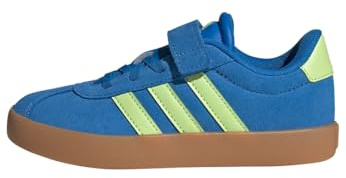 adidas Unisex - Bambini e Ragazzi VL Court 3.0 Hook And Loop Shoes Kids, Bright Royal/Pulse lime/GUM10, 32 EU
