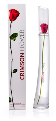 Crimson Flower Eau de Parfum for Women – 100ml | Long Lasting Ladies Perfume Gift for Women | Rose Floral Fragrance Gift
