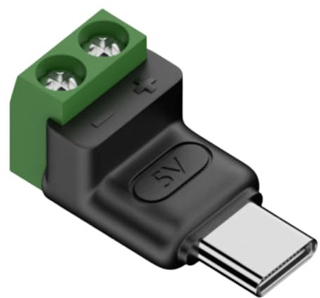 Générique Adattatore Tipo C,Blocco Terminali Maschio 2 Pin | Connettori Tipo C senza saldatura - per Riparazione DIY Cellulare E Piccoli