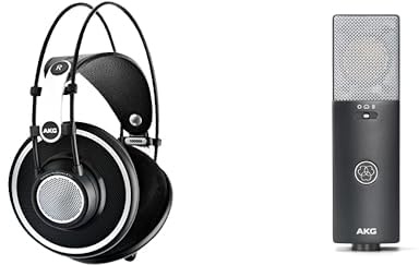 AKG K702 Professional Headphones C114 Microphone