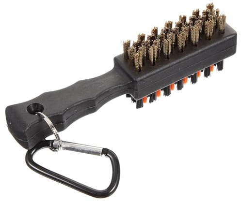 VILLCASE Golfschläger Doppelseitige Reinigungsbürste mit Karabiner Praktische Bürste aus Langlebigem Material für Clubreinigung und Golfplatz Anwendung