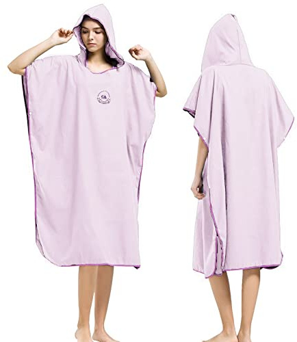 Serviette à capuche - Compact et léger - Taille unique, rose bonbon