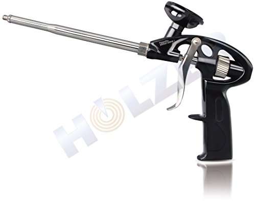 Holzer® PU-Schaumpistole Teflon beschichtet Profi-Qualität/Lack Schwarz