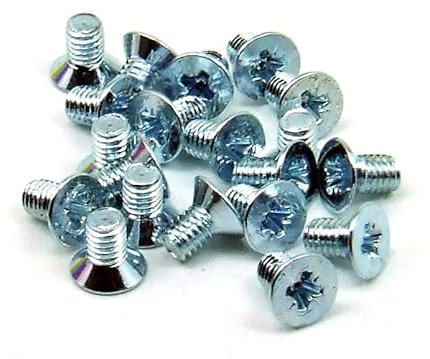 POPESQ® 20 Stk. x Schrauben M3 x 6mm Senkkopf Pozidriv Stahl Zink #A2505