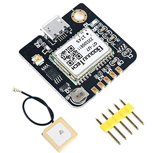 Seamuing GT-U7 GPS Modul Kleiner GPS Empfänger Niedriger Stromverbrauch Hohe Empfindlichkeit 3,6 V -5 V Kompatibel mit NEO-6M für 51 Mikrocontroller STM32 Arduino EEPROM
