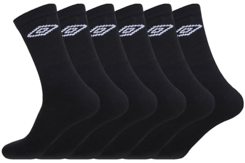 Umbro Calcetines Hombre Deporte Suaves - Paquete de 6 - Calcetines Altos Hombre, Running, Cómodos