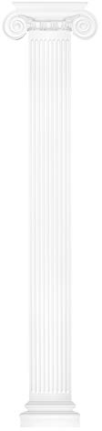 HEXIM Pilaster ca. 450x40mm - Wandreliefe/Stuckdekor aus PU Hartschaum, Auswahl von Schaft, Kapitell & Sockel - Perfect D1505 (2 Meter Schaft D1518)