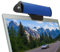 GOgroove SonaVERSE USB Speakers for Laptop Computer - USB Powered Mini Sound Bar with Clip-On Portable External Speaker Design for Monitor, One Cable for Digital Audio Input and Power (Blue)