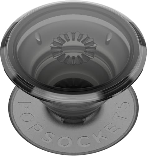 PopSockets Adhesive Phone Grip, Holder, Phone Stand, Black - Translucent Black Smoke