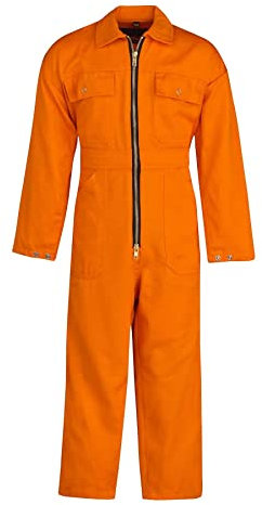 STØRVIK Kinder Rallye-Kombination BW Arbeitsoverall Rallyekombi - Orange - Größe 128