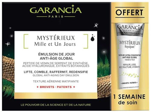 Garancia Mystérieux Mille et Un Jours Émulsion de Jour Anti-Âge Global 30 ml + Repulpant 5 ml Offert