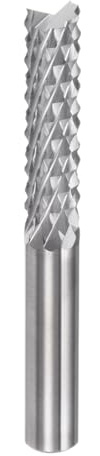 sourcing map 6mm End Mill Bits 1/4(6mm) Straight Shank Solid Carbide CNC Router Bits Engraving Cutter Tools with Corn Blade for PCB Circuit Board Milling Machine Wood Carving