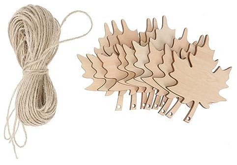 HAPINARY 21-teiliges Satz Aus Holzornamenten Blattausschnitte Zum Basteln Lackierbar Für Herbstdekoration Wanddekorationen Tischschilder Und Mehr