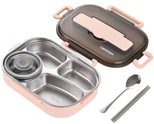 Pvczool 1.5L Bento Boxes for Student, Thermal Insulation Bento Lunch Box Tableware Set,Lunch Containers for Kids Lunch Box,2