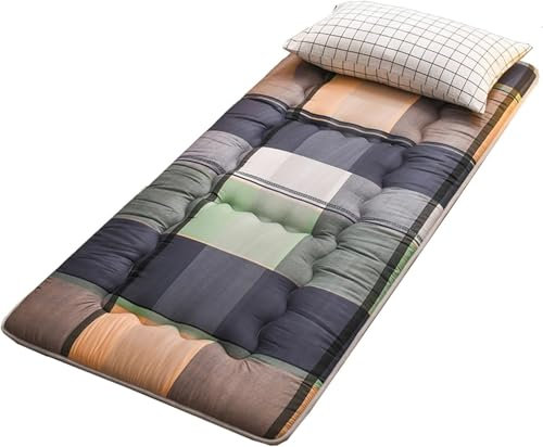 Tatami-Matte Schlafmatratze Japanische Futon-Matratze Faltbare Rollmatratze Bodenbett Gästematratze Für Zuhause Wohnheim Für Alle Jahreszeiten Flauschige Bettmatratze(1,120 * 200cm)
