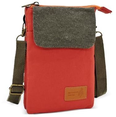 dogmoon Handytasche Zum Umhängen, Leichte Crossbody Umhängetasche, Handy Umhängetasche Damen, Handy Tasche Damen Multifunktionale Damen Handytasche Mit Schultergurt für Alltag Schule Einkauf(Orange)