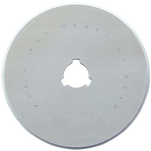 60 mm Edelstahl-Rundmesser, hohe Präzision, zum Schneiden von Materialien wie Papier, Karton und Stoff.