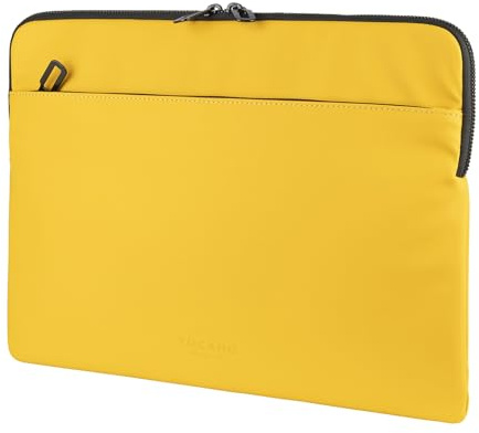 Tucano, Gommo Sleeve Custodia per MacBook Pro 16 e Laptop 15.6, Custodia Computer Imbottita in Materiale Gommato Water Resistant con Tasca Accessori e Zip Doppia