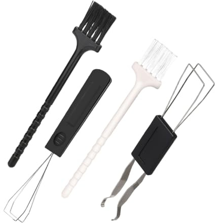 HEALSOPTHY Kit de Nettoyage Clavier Multifonction avec Extracteur de Touches, Brosse Antistatique Noire et Blanche, pour Ordinateur et Smartphone, Usage Bureau et Maison, Outil Dépoussiérage