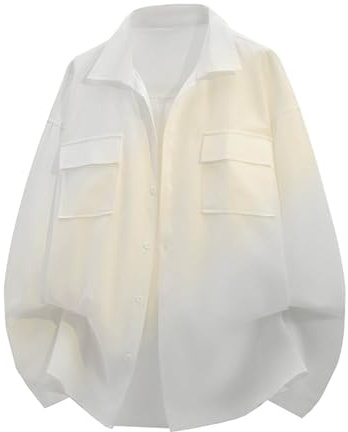 Chemise sans repassage homme manches longues,Chemise à manches longues avec poche, classique et décontractée, boutonnée, idéale pour le travail et le quotidien. Tissu confortable et respirant.