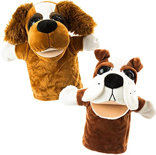 Animal Hand Puppets Set for Kids & Adults - 12.5 Premium Quality Soft Plush Toys with Movable Mouths - Perfect for Storytelling, Teaching, Preschool, Role-Play - Durable, Vibrant, Educational Puppets