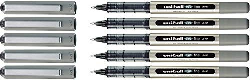 Uni-Ball Eye Fine UB157 Tintenroller (5er Pack, schwarz)