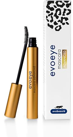 Evoeye Mascara Advance - Contiene Siero Per La Crescita Delle Ciglia - (1 X 5ml), Nero, Vanilla, 6 Unità