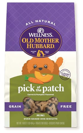 Old Mother Hubbard Pick Of The Patch Getreidefreie Kekse, gebackene Hundeleckerlis, Mini, 473 ml Beutel