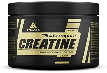 PEAK Creatin (Creapure®) - 225g I 75 Portionen I 100% reines Creapure® Kreatin Monohydrat Pulver in optimaler Dosierung I hohe Bioverfügbarkeit & höchste Qualität I vegan