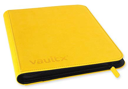 Vault X Raccoglitore per Carte da Collezione a 9 Tasche con Cerniera, 360 Carte, Materiale Exo-Tec per Album, 20 Pagine a Caricamento Laterale, TCG (Giallo)
